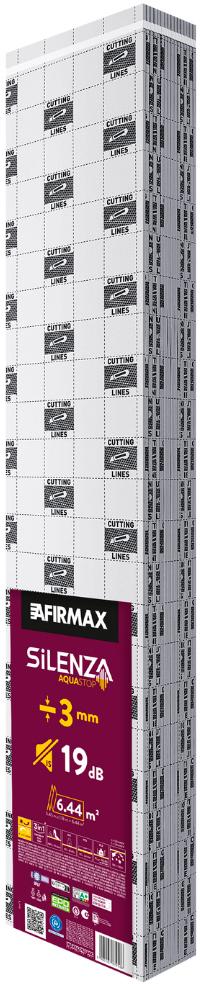 Подложка изоляционная AFIRMAX Silenza Max Aquastop 3мм/6,44 кв.м