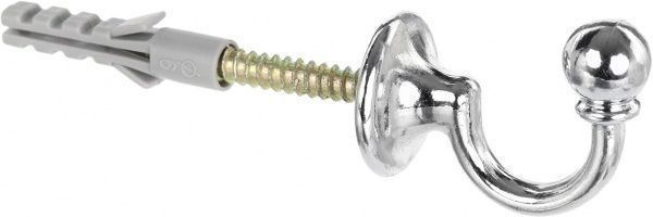 Держатель для шторы Бароко хром 3 см 3254