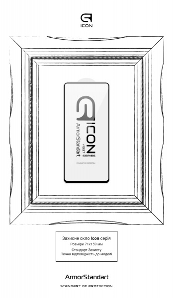Защитное стекло Armorstandart (ARM59817) Icon для Xiaomi Mi 11T / Mi 11T Pro Black