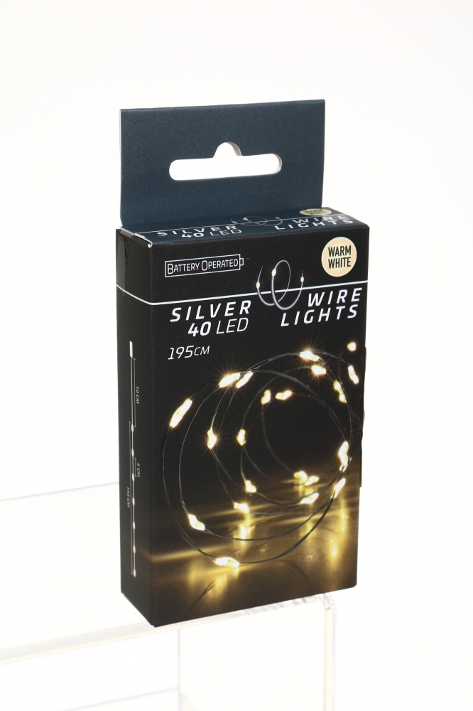 Электрогирлянда светодиодная Koopman встроенный светодиод (LED) 40 ламп 1,95 м (AX9731020)