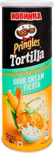 Чипси Pringles Tortilla Sour Cream Fiesta 160 г 