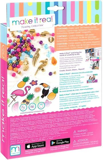 Набор Make it Real для создания шарм-браслетов Графические Джунгли MR1201