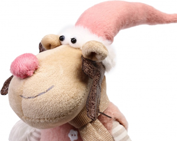 Декорация новогодняя Лосик сидящий в ассортименте 20 см 