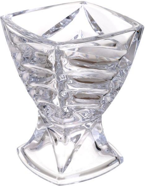 Ваза на ніжці Facet скляна прозора 24,5 см Bohemia