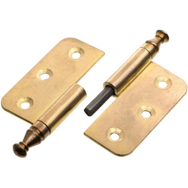 Петля накладная декоративная ZS10 G-341 золото