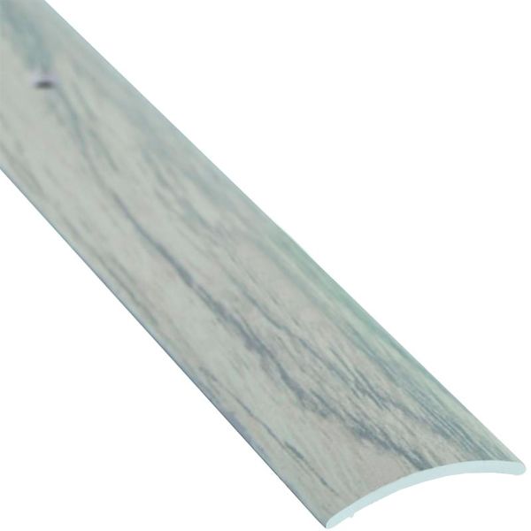 Порожек алюминиевый декорированный Braz Line гладкий с отверстиями 30x900 мм дуб испанский 