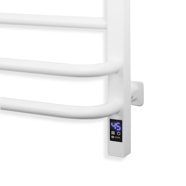 Рушникосушарка електрична NAVIN Грандіс 480х800 мм Sensor ліва з таймером білий (12-108153-4880) 