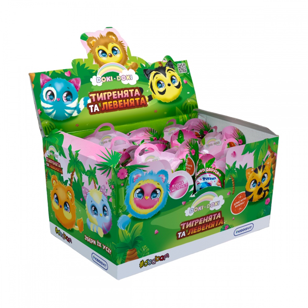 Игрушка-сюрприз Sbabam Мягкая – Тигрята и львята разноцветный 40/CN23