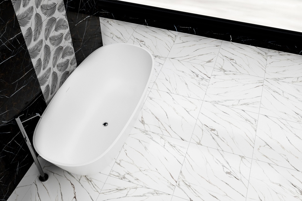 Плитка Golden Tile Nero E Bianco white NB0500 59,5x59,5 см