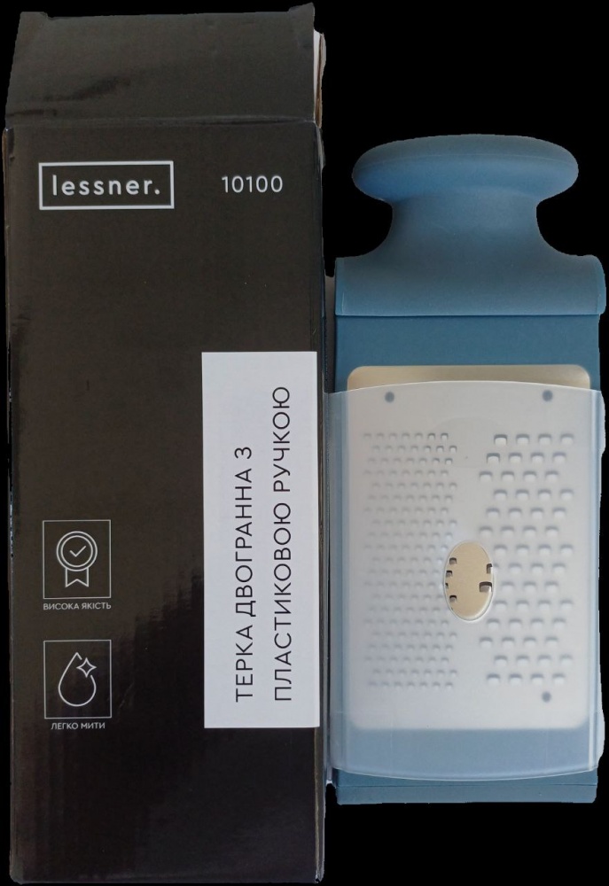 Тертка двостороння Lessner Sky Blue 2 грані 10100