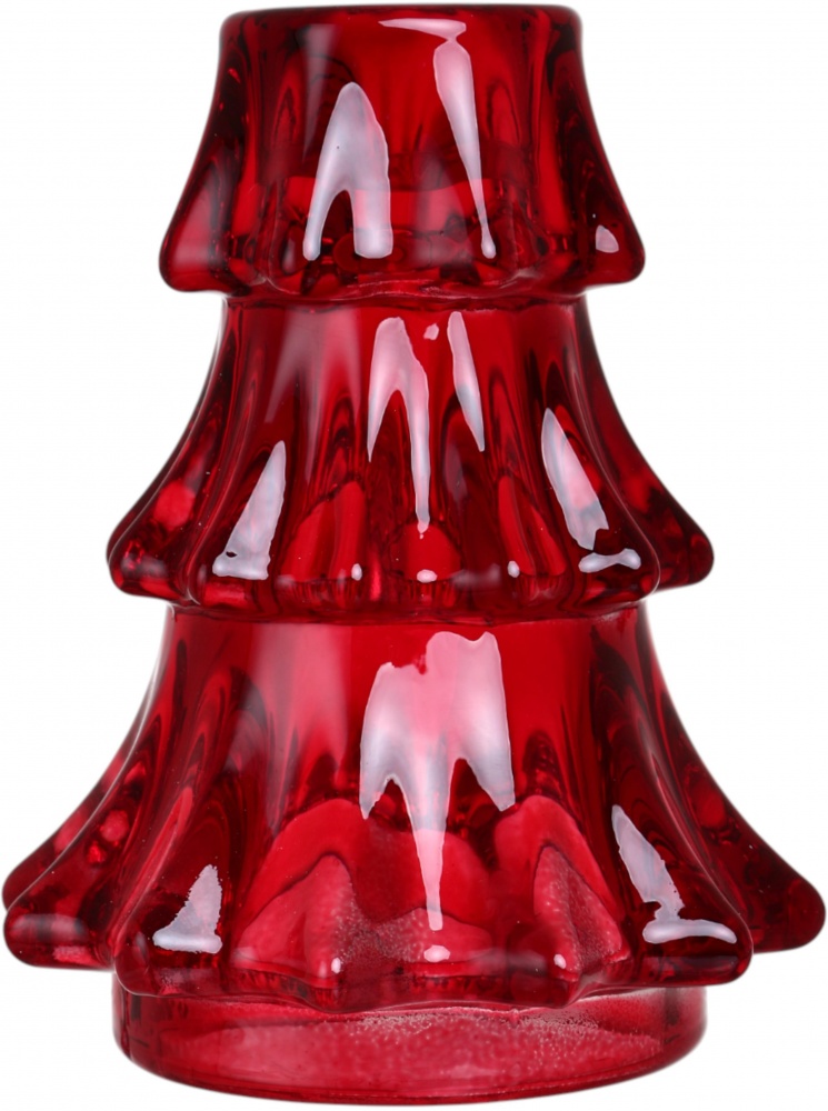 Подсвечник X-mas tree 9х11 см красный CY770063-M Sensio