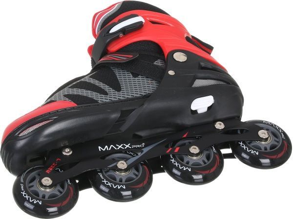 Роликовые коньки MaxxPro YX-0151-4WR р. 39-42 бело-красный