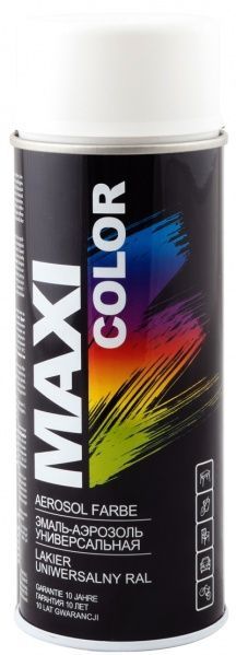 Эмаль Maxi Color аэрозольная RAL 9010 RAL 9010 белый мат 400 мл