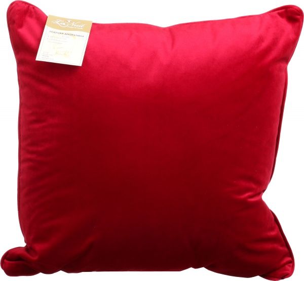 Подушка декоративная Велюр 45x45 см бордовый La Nuit 