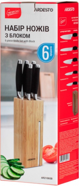 Набор ножей Gemini 6 предметов (AR2106SB) Ardesto