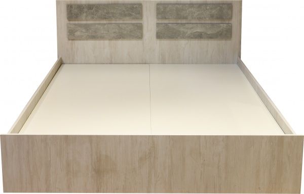 Кровать Фонте ФН-КРд-1.6м 160x200 см артвуд светлый/ателье светлое 
