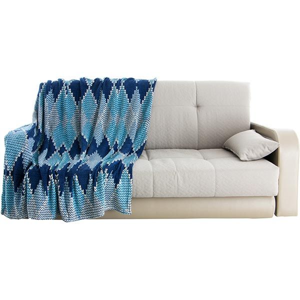 Плед мікрофібра Underprice Ромб синій 160x200 см