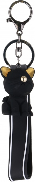 Брелок Річ-Ленд Кот на удачу черный
