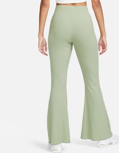 Брюки Nike W NSW RIB JRSY PANT DV7868-386 р. XL зеленый