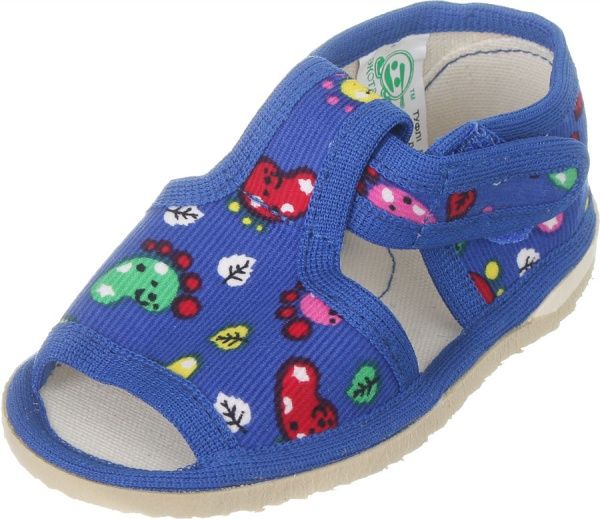 Тапочки для мальчиков Экотапок р.21 синий 1075 