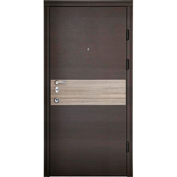 Дверь входная Minika Венге темный дуб кантри 2050x860 мм правые