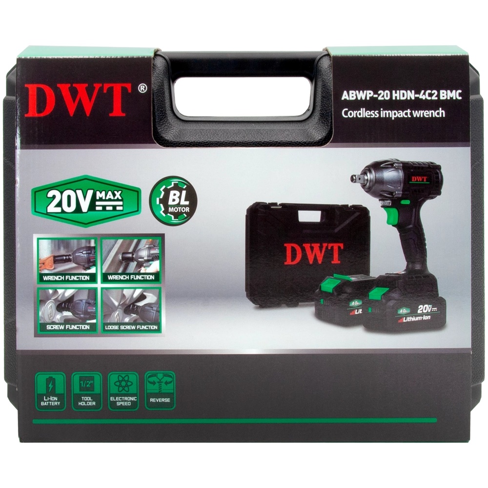 Гайковерт ударный аккумуляторный DWT ABWP-20 HDN-4C2 BMC