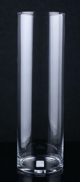 Ваза скляна Циліндр 16х50 см