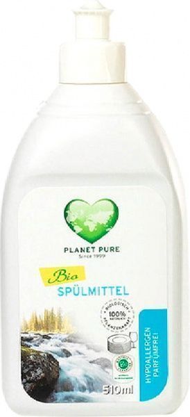 Моющее средство для ручного мытья посуды PLANET PURE органическое гипоаллергенное 0,51л