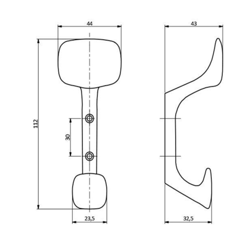 Крючок GTV Toledo C0 сатин