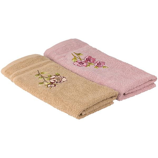 Набор полотенец Kanra Santa молочный/бежевый 30x50 см