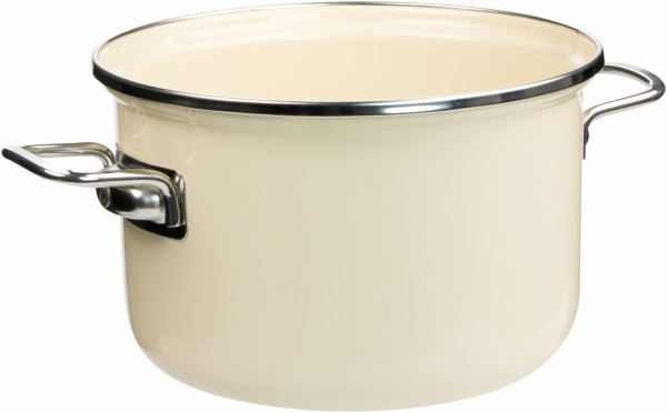 Каструля з кришкою 3,7 л бежева 2LX20E274 Emalia Olkusz