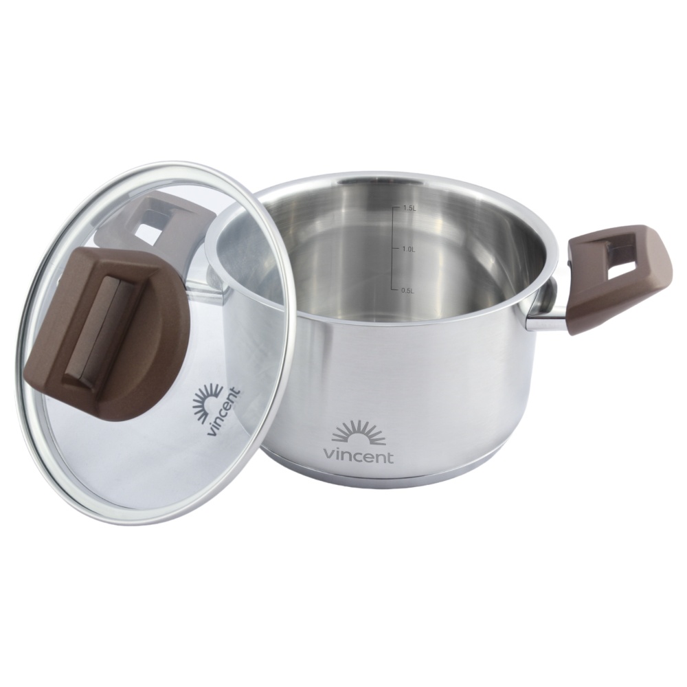 Каструля з кришкою Vincent 16 см 1,7 л VC-3186-16