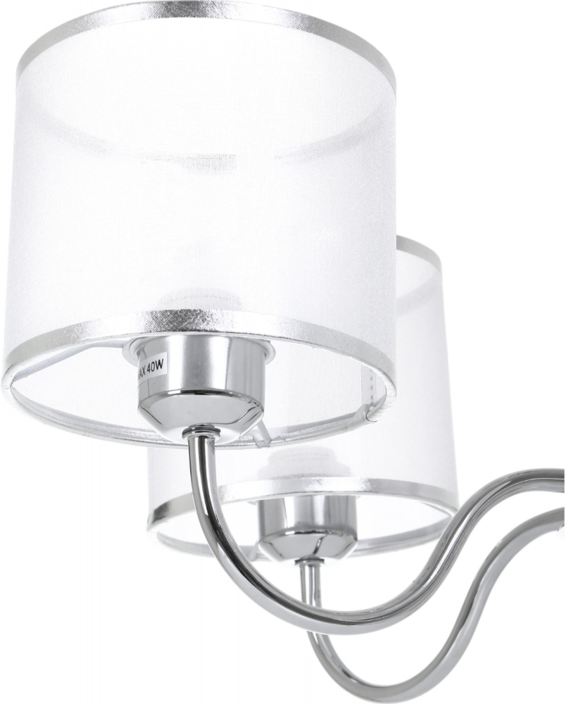 Люстра Sensio Nanter 5x40 Вт E27 хром/белый LS-07299/5S-E2740W