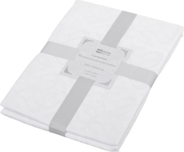 Скатерть 140x180 см белый Home Beyond 