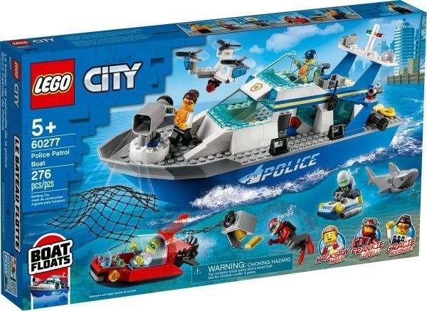 Конструктор LEGO City Катер полицейского патруля 60277