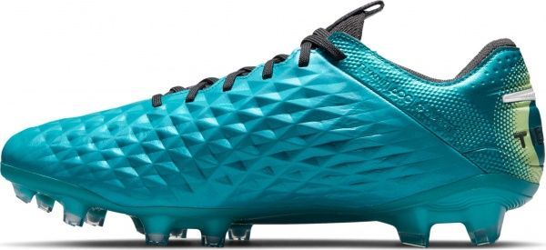 Бутсы Nike Tiempo Legend 8 Elite FG AT5293-303 р. US 9,5 голубой