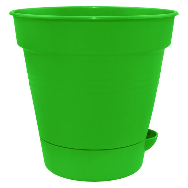 Горщик пластиковий Алеана Глорія круглий 1,5л світло-зелений (114021) 