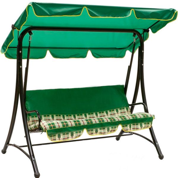 Гойдалка садова Underprice Келлі шотландка 200х113х165 см