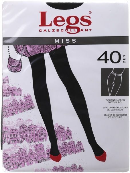 Колготки женские Legs 111 MISS 40 den nero р. 5 черный 