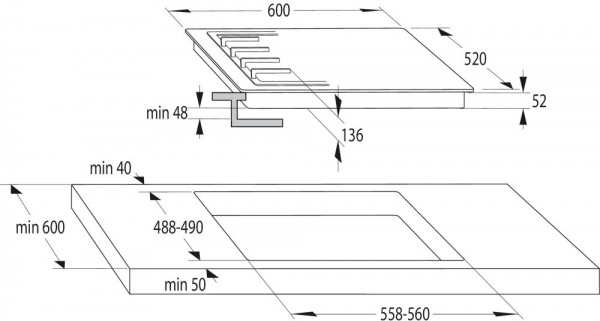 Варочная поверхность Gorenje GKTW 642 SYB