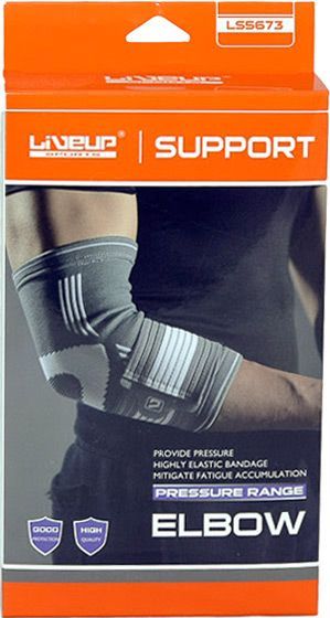 Супорт ліктя р. L/XL Elbow Support LS5673-LXL сірийбілий