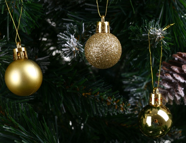 Набор елочных шаров золотой CAN201000 d30 мм 12 шт./уп. 
