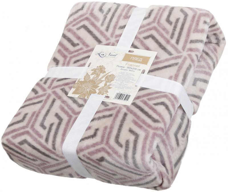 Плед Frannel Metrix 160x200 см голубой La Nuit 