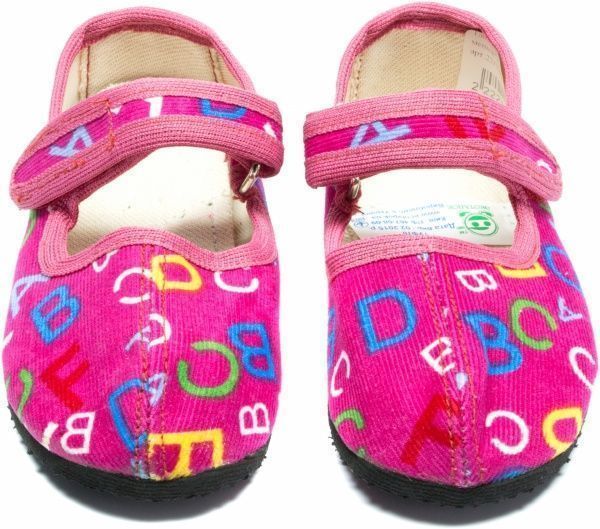 Капці для дівчаток Экотапок Ремінець рожеві 1035 р.23