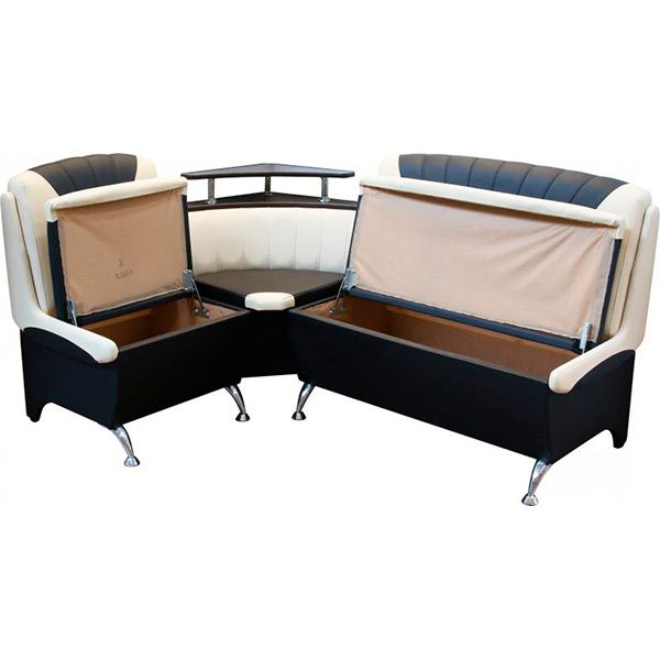 Уголок кухонный Берегиня Мокко молочный с черным