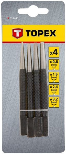 Набор пробойников Topex 03A440