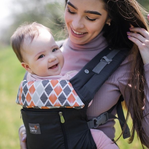 Рюкзак-кенгуру Ерго-рюкзак AIR X Кайт Love & Carry черный AIR X 