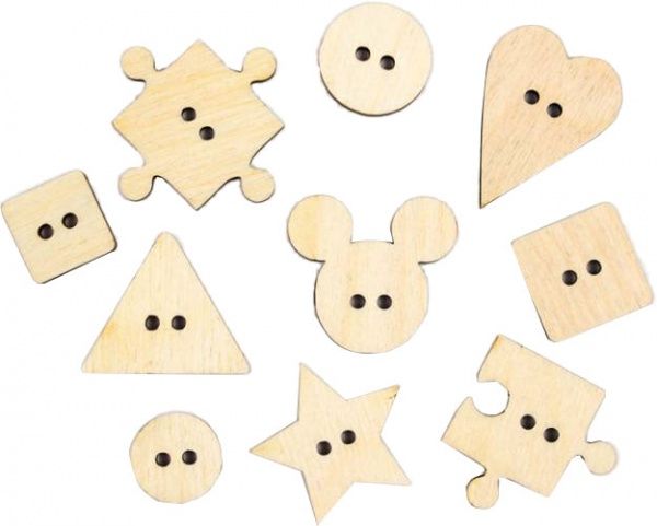 Минизаготовки Пуговицы 10 шт Rosa Talent 