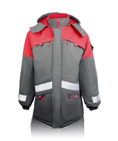 Куртка рабочая Торнадо Грей р. 52-54 рост 3-4 03078-104-108_(170-176) серый с красными вставками