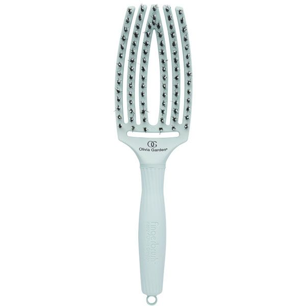 Щітка для волосся масажна Olivia Garden Finger Brush Combo Medium PASTEL GREEN OGBFCPG